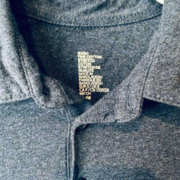 H&M Basic Heather Navy Polo | Small - Picture 3 of 4